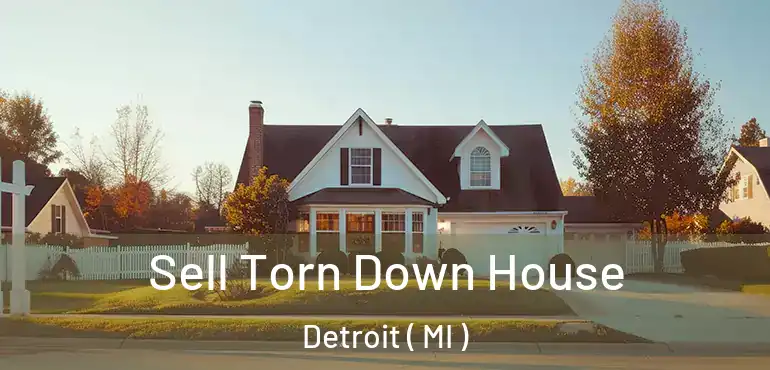  Sell Torn Down House Detroit ( MI )